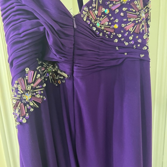 TONY BOWLS EVENING GOWN SIZE 12 BUT altered to fix like 6 - Picture 12 of 14